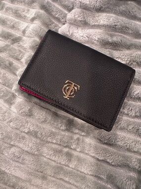 Tiffany & Co. Black Card & Key Holder with Pink Interior and Gold Logo